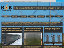 Tablet Screenshot of bbtransformer.com